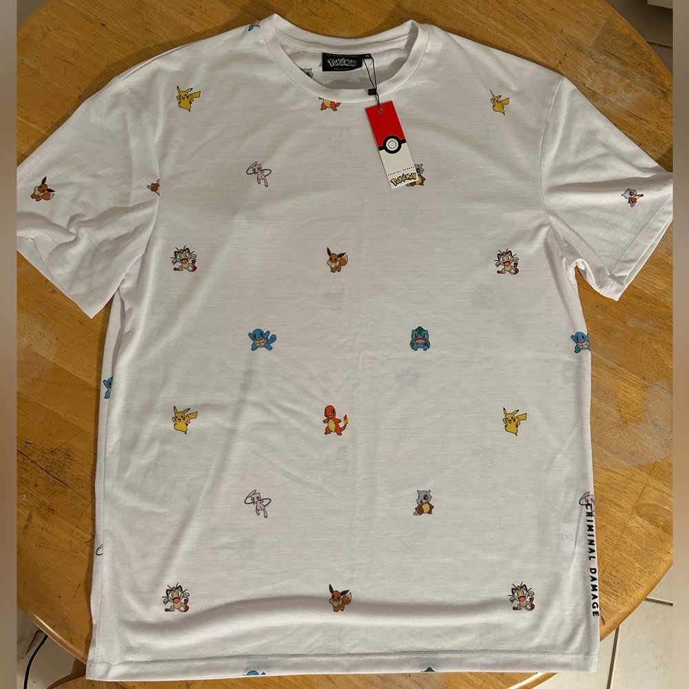 Pokemon Repeat Techno T-shirt In White